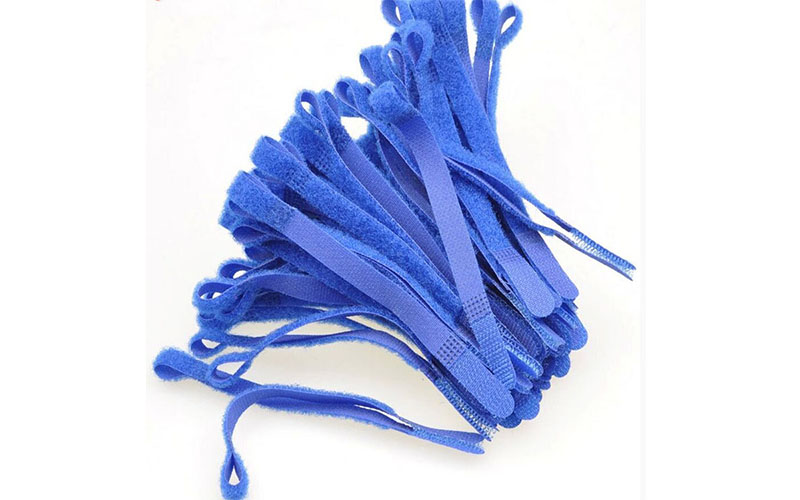 Cable hook and loop velcro strip pack