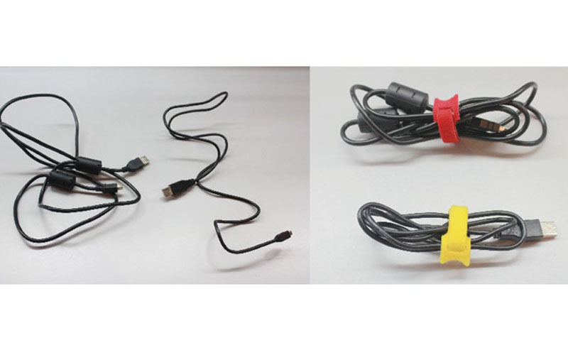 Hook and Loop Stacked Strip Cable Tie Hook and Loop Stacked Strip Cable Tie