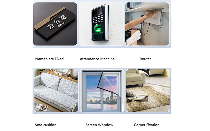 self-adhesive hook and loop velcro pads round