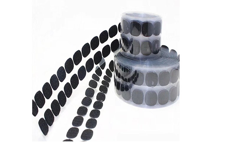 self-adhesive hook and loop velcro pads round