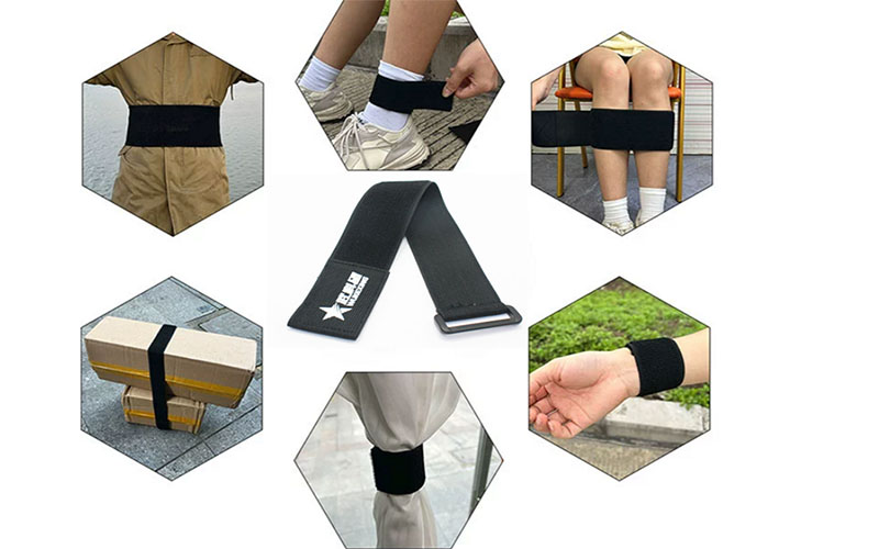 Anti- Slip elastic hook and loop strap for high boots