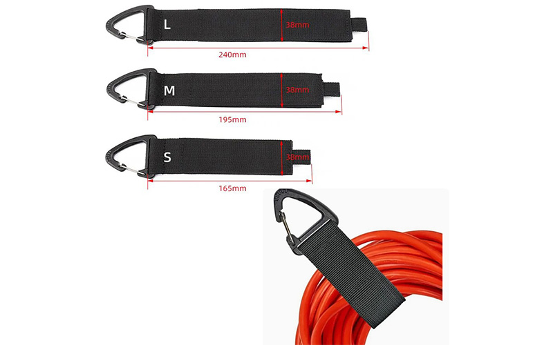 Heavy-Duty Cord Storage Straps with Triangle Buckle