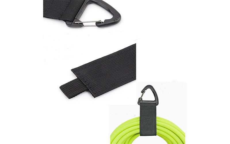 Hook and Loop Storage Strap with Triangle Buckle