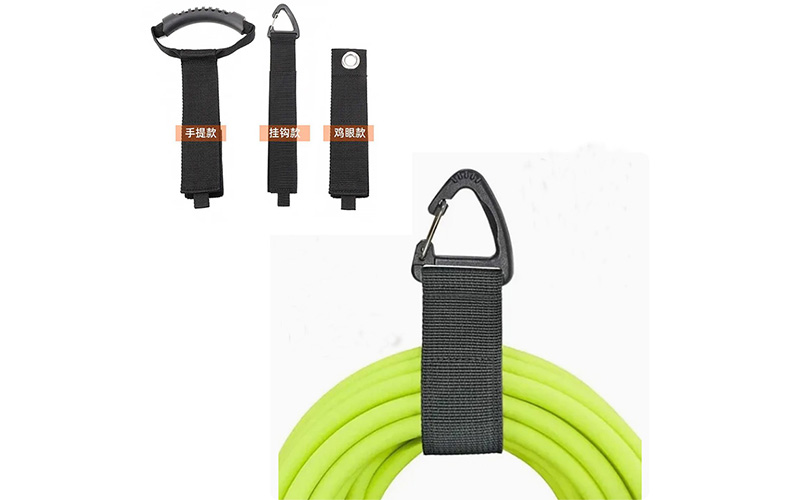 Hook and Loop Storage Strap with Triangle Buckle