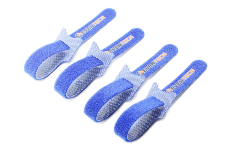 Double velcro strap with large adhesive pad