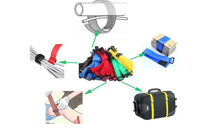 hook and loop velcro strap twist lock