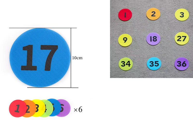 hook and loop velcro circles carpet markers stickers