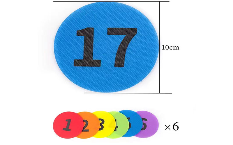hook and loop velcro circles carpet markers stickers
