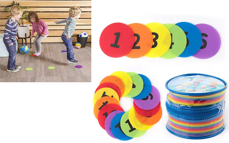 hook and loop velcro circles carpet markers stickers