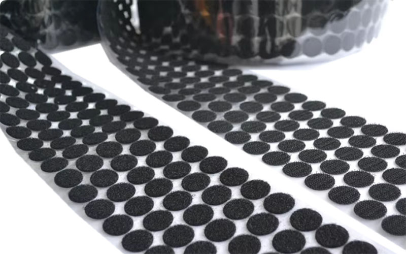 black round dot velrco tape hoop and loop