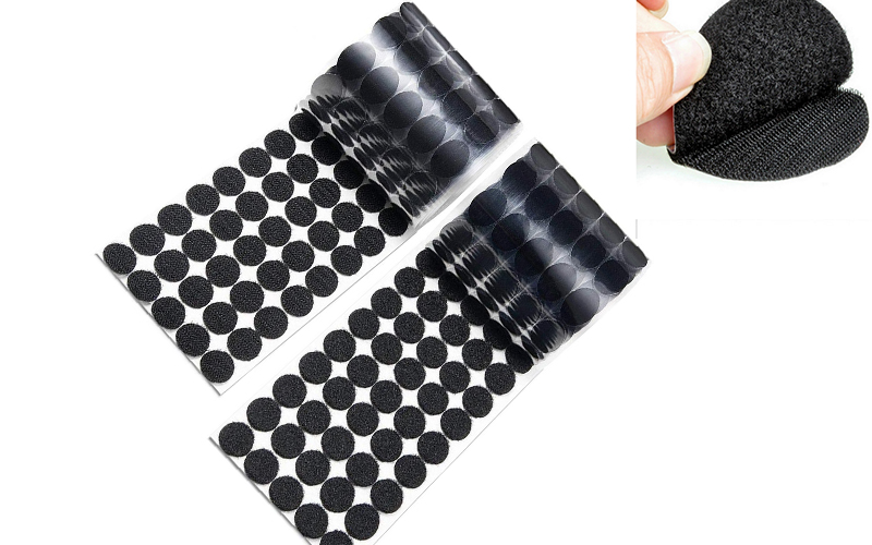 black round dot velrco tape hoop and loop