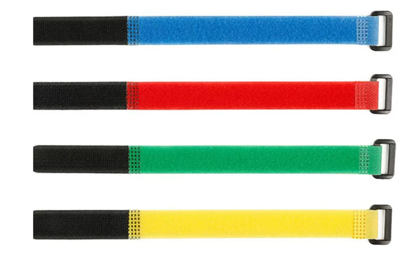 blue adjustable velcro hook and loop straps