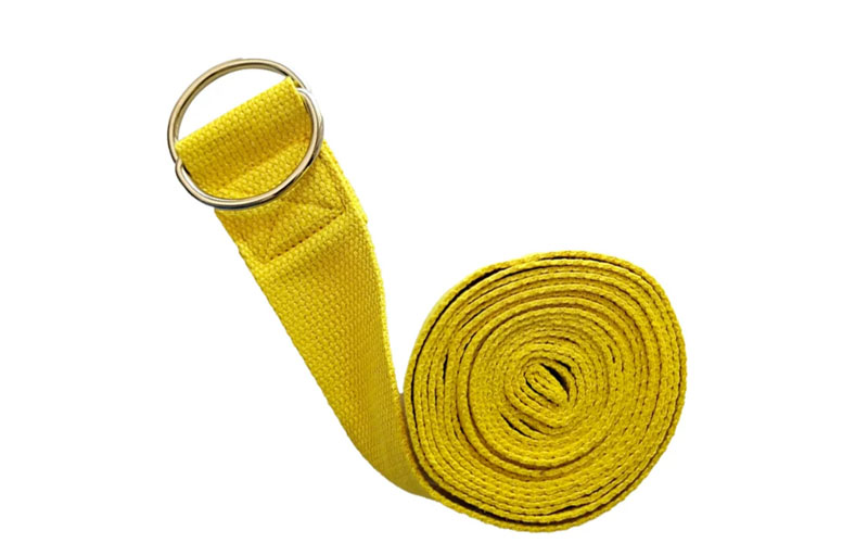 custom high quality safe cotton yoga strap belt