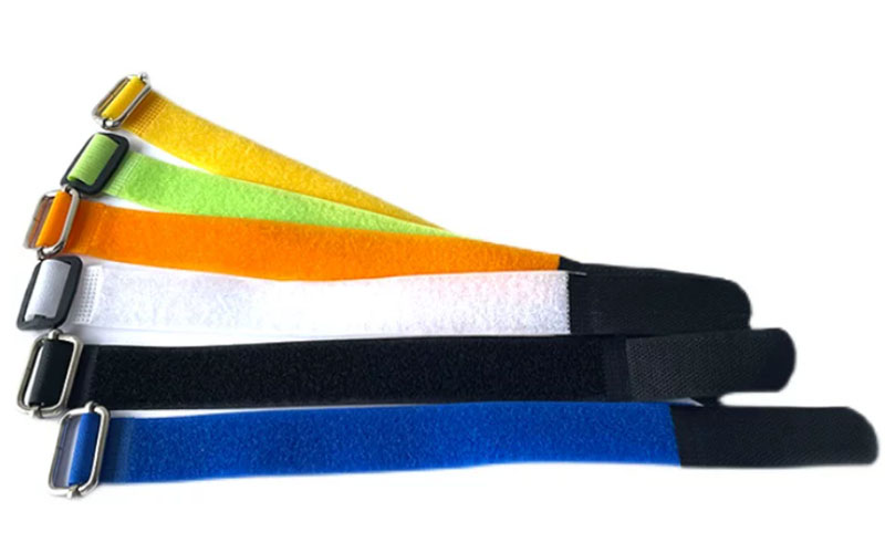 customized adjustable polyester hook and loop buckle cinch straps