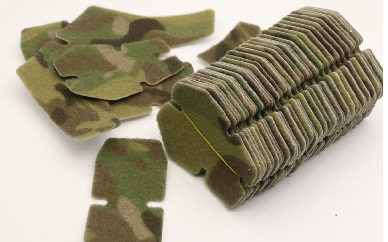 helmet patches high-cut hook and loop fastener