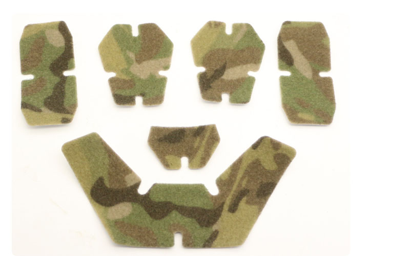 helmet patches high-cut hook and loop fastener