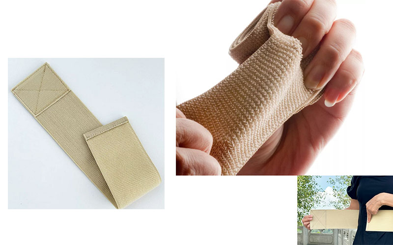elastic arm bands with hook and loop velcro