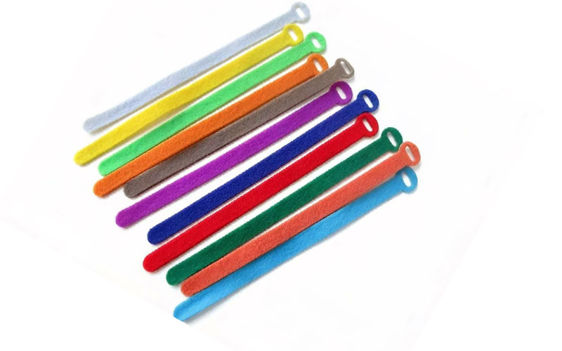 reusable cable straps hook loop cord ties  velcro cable