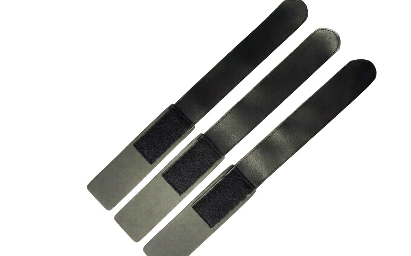 leather hook and loop velcro ski straps