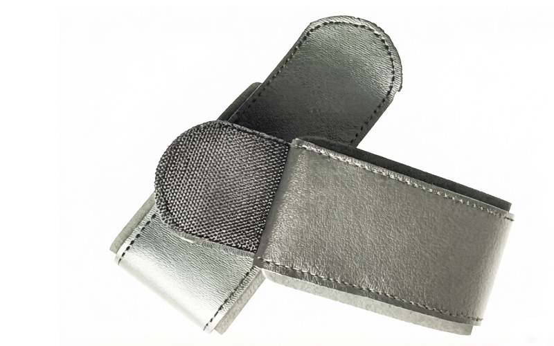 leather hook and loop velcro ski straps