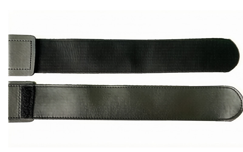 leather hook and loop velcro ski straps