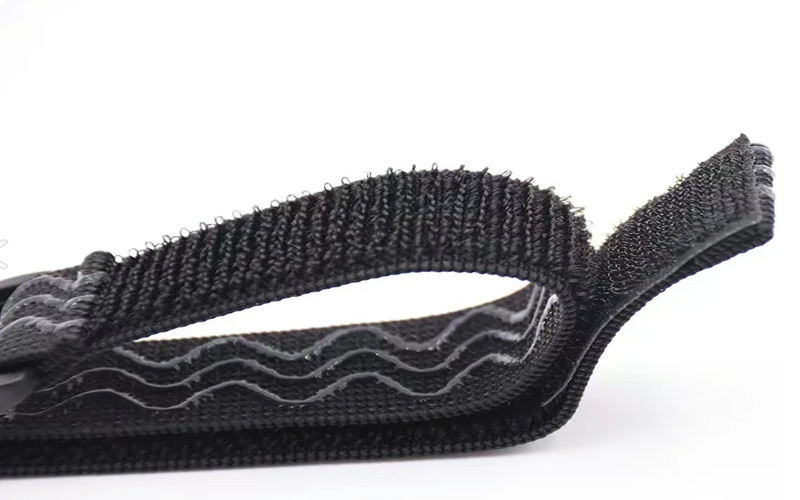 elastic velcro non-slip silicone strap with sewn buckle