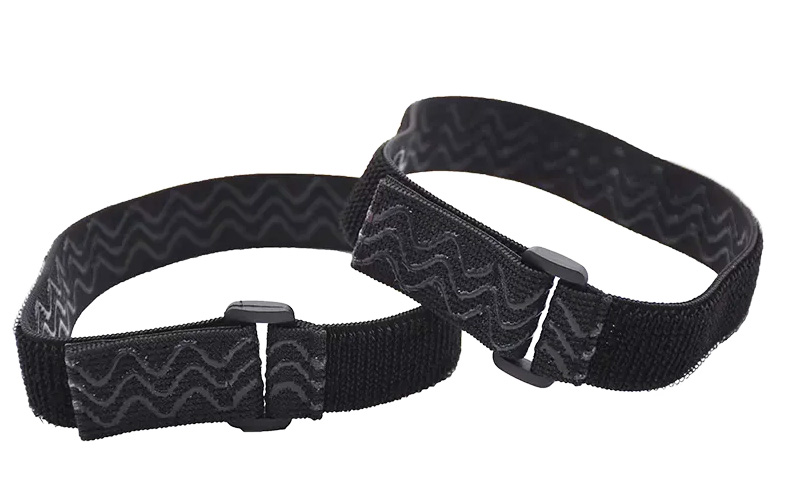 elastic velcro non-slip silicone strap with sewn buckle