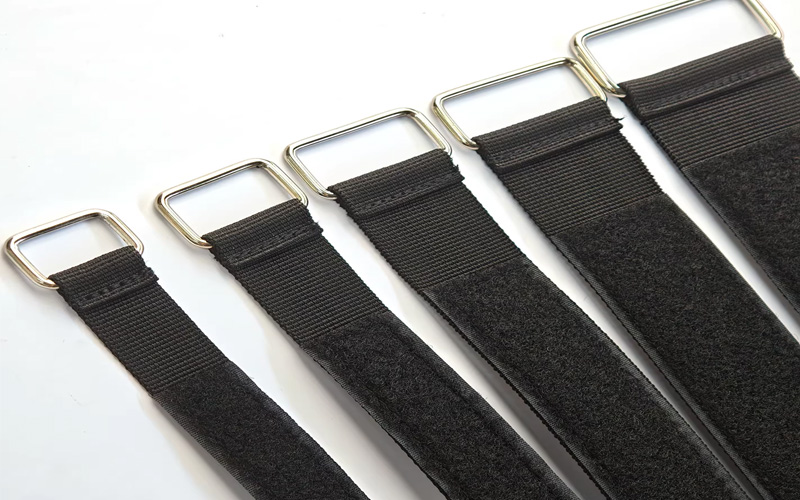 heavy duty adjustable velcro strap with metal buckle