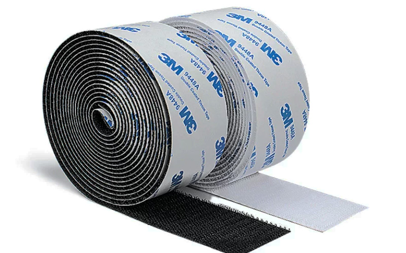 hook and loop velcro tape with adhesive