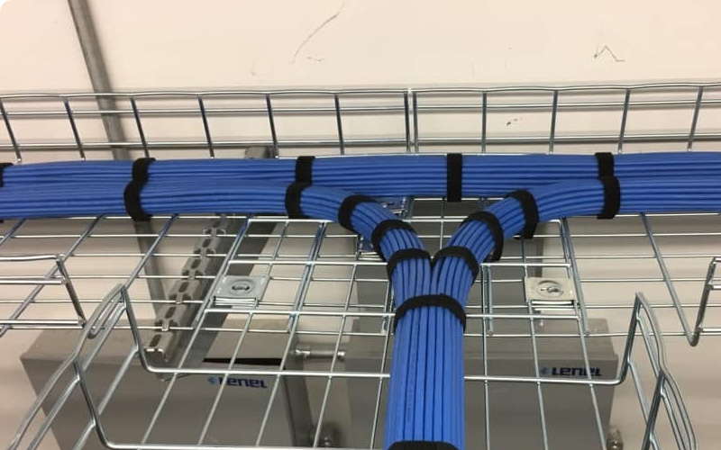 what's the ideal velcro and spacing for cable management