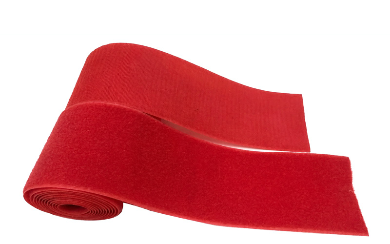 red hook and loop velcro straps