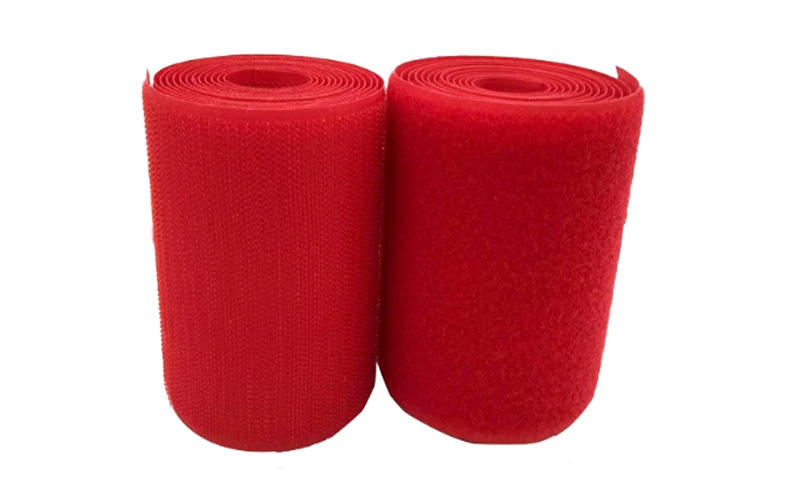 red hook and loop velcro straps